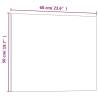 Wall-Mounted Magnetic Board - Black 60x50 cm Tempered Glass