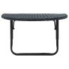 Black Poly Rattan Balcony Table - 60x60x32 cm | HipoMarket