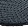 Black Poly Rattan Balcony Table - 60x60x32 cm | HipoMarket