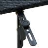 Black Poly Rattan Balcony Table - 60x60x32 cm | HipoMarket