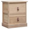 Elegant Nightstands Set - 2 Paulownia Wood Cabinets | HipoMarket