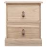 Elegant Nightstands Set - 2 Paulownia Wood Cabinets | HipoMarket