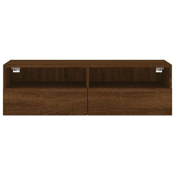 TV Wall Cabinet Brown Oak - Stylish Storage Solution