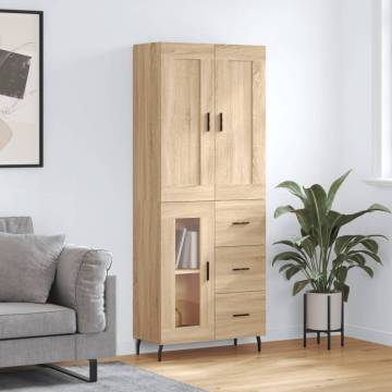 Highboard Sonoma Oak - Stylish Storage Solution | Hipo Market