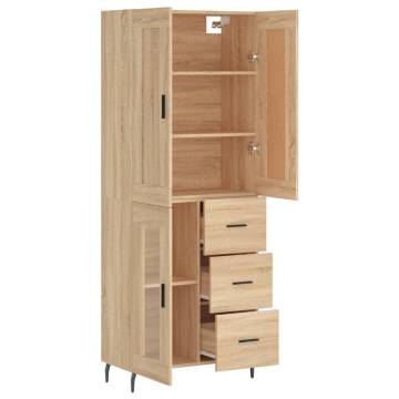 Highboard Sonoma Oak - Stylish Storage Solution | Hipo Market