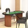 10-Player Poker Table with Chip Tray Green 160x80x75 cm Colour green Quantity in Package 1 