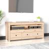 TV Cabinet 114x35x52 cm Solid Wood Pine Colour natural Quantity in Package 1 