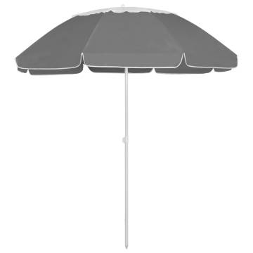 Beach Umbrella Anthracite 300 cm - UV Protective & Stylish