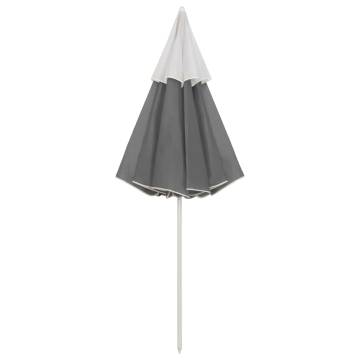 Beach Umbrella Anthracite 300 cm - UV Protective & Stylish