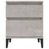 Stylish Concrete Grey Bedside Cabinets - Set of 2 | HipoMarket