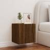 TV Wall Cabinet with LED Lights - Brown Oak Design | Hipo Market