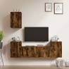 5 Piece TV Cabinet Set Smoked Oak Engineered Wood Colour smoked oak Quantity in Package 5 