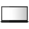 High Gloss Black Bathroom Mirror - 60x10.5x37 cm Stylish Design