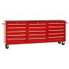 Tool Trolley with 15 Drawers Steel Red (147175+2x147176) Colour red Quantity in Package 1 Model with 15 drawers Number of 