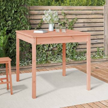 Garden Table 82.5x82.5 cm Solid Wood Douglas | HipoMarket