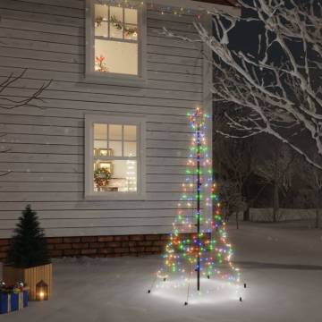 Colourful 200 LEDs Christmas Tree with Spike - 180 cm