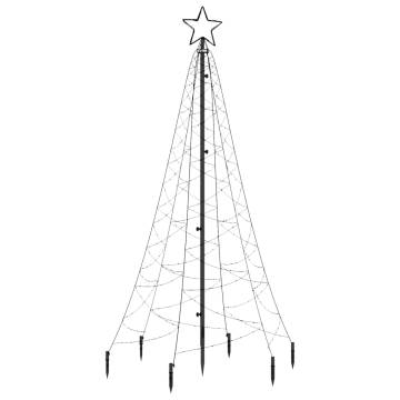 Colourful 200 LEDs Christmas Tree with Spike - 180 cm