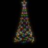 Colourful 200 LEDs Christmas Tree with Spike - 180 cm