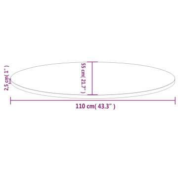 Table Top 110x55 cm Solid Wood Pine - Versatile & Durable