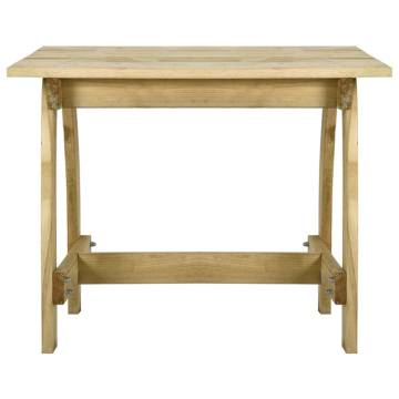 Stylish Garden Table 110x74 cm | Impregnated Pinewood