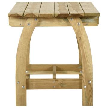 Stylish Garden Table 110x74 cm | Impregnated Pinewood