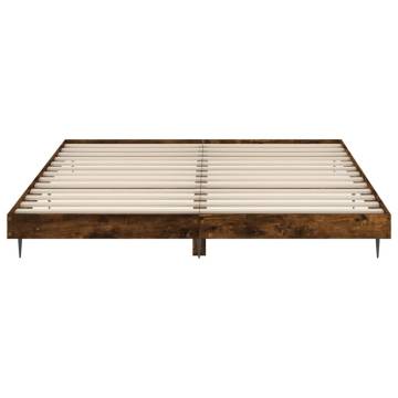 Smoked Oak Super King Bed Frame 180x200 cm | Durable & Stylish