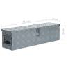 Durable Aluminium Box 80.5x22x22 cm - Lightweight & Secure