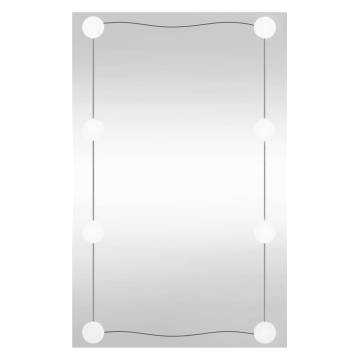 Wall Mirror with LED Lights 50x80 cm - Stylish & Functional