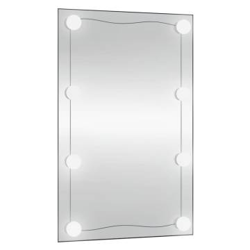 Wall Mirror with LED Lights 50x80 cm - Stylish & Functional