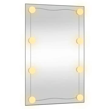 Wall Mirror with LED Lights 50x80 cm - Stylish & Functional