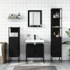 4 Piece Black Bathroom Cabinet Set | Stylish Storage Solution