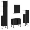 4 Piece Black Bathroom Cabinet Set | Stylish Storage Solution