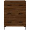 Stylish Highboard Brown Oak - 69.5x34x180 cm | HipoMarket