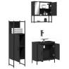 3 Piece Black Bathroom Furniture Set - Stylish & Practical