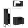 3 Piece Black Bathroom Furniture Set - Stylish & Practical