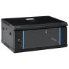 4U Wall Mounted Network Cabinet 19 IP20 600x450x285 mm Colour black Size 600 x 450 x 285 mm 