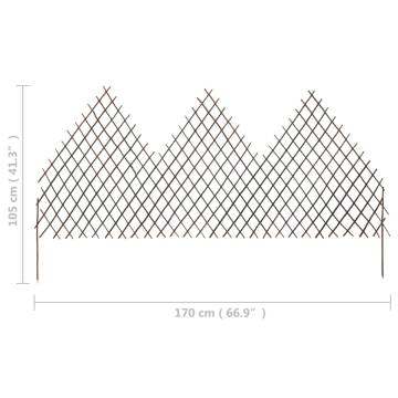 Garden Trellis Fences - 5 pcs Willow 170x105 cm | HipoMarket