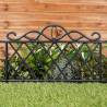 ProGarden Decorative Garden Fence - 5 pcs Black 48x34 cm