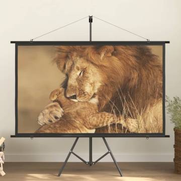 Projection Screen with Tripod 72" 16:9 - Durable & Portable