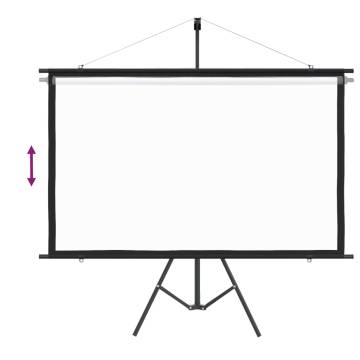 Projection Screen with Tripod 72" 16:9 - Durable & Portable