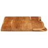 Solid Acacia Wood Bathroom Vanity Top - 100x52 cm