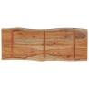 Rectangular Solid Wood Acacia Live Edge Table Top - 90x40 cm