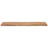 Rectangular Solid Wood Acacia Live Edge Table Top - 90x40 cm