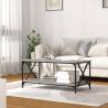 Grey Sonoma Coffee Table - Stylish Engineered Wood & Iron