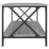 Grey Sonoma Coffee Table - Stylish Engineered Wood & Iron