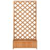 Planter with Trellis - Brown Solid Wood Fir | HipoMarket