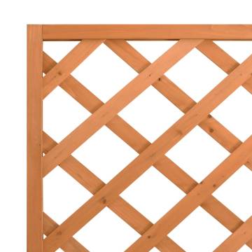 Planter with Trellis - Brown Solid Wood Fir | HipoMarket