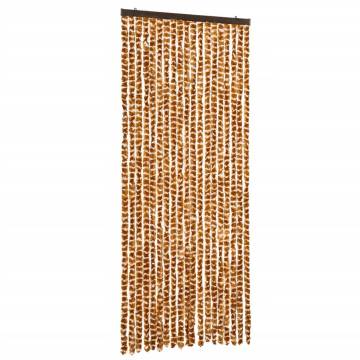 Fly Curtain Ochre & White 56x200 cm | Keep Insects Out