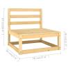 5 Piece Solid Wood Pine Garden Lounge Set - Relax in Style