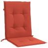 Lowback Chair Cushions 2 pcs Melange Red - 100x50 cm